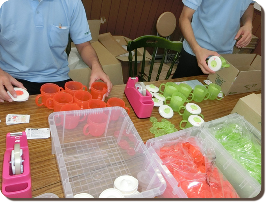 プラスチック(100円雑貨)作業